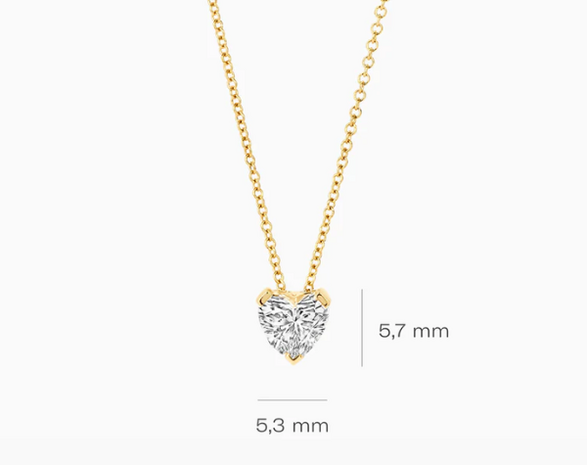 LG3011Y Blush 14kt Gouden Ketting met Hanger