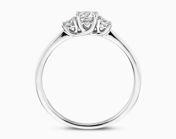 LG1007W Blush 14kt gouden ring met lab grown diamant