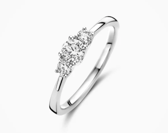 LG1007W Blush 14kt gouden ring met lab grown diamant