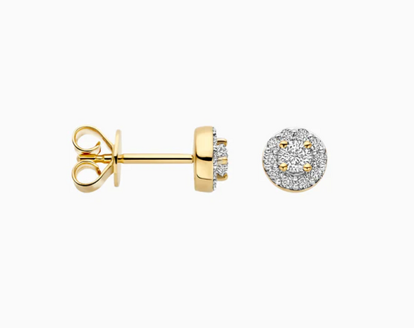 LG7011Y Blush 14kt gouden oorringen Dames