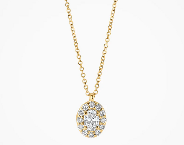 LG3019Y Blush 14kt Gouden Ketting met Hanger