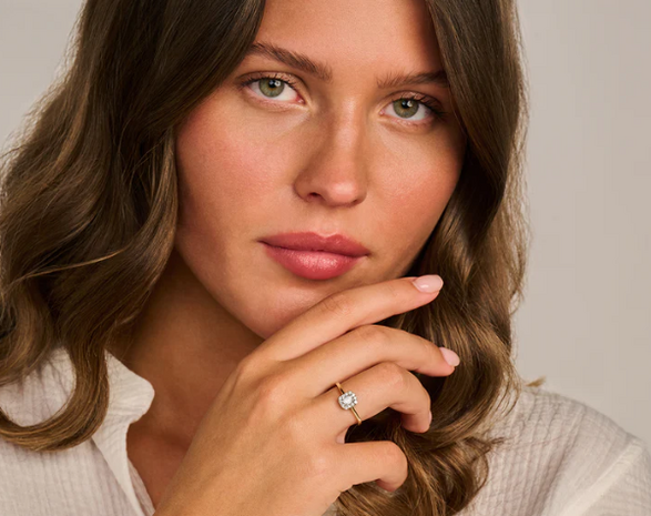 LG1010Y Blush 14kt gouden ring met lab grown diamant