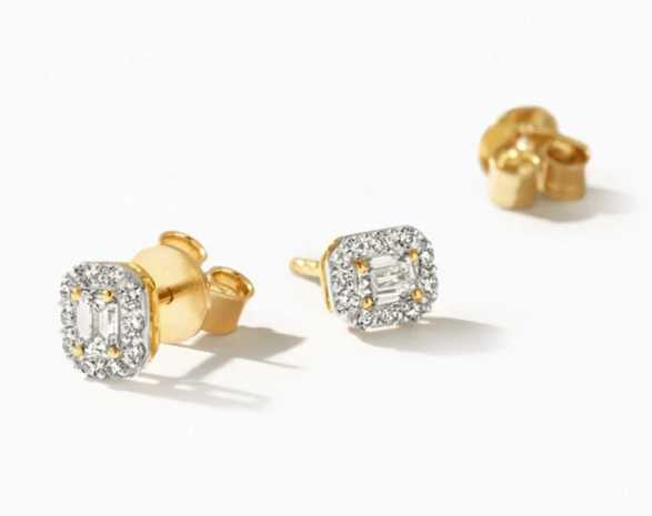 LG7010Y Blush 14kt gouden oorringen Dames