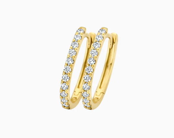 LG7007Y Blush 14kt gouden oorringen Dames