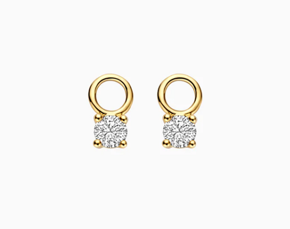 LG9000Y Blush 14kt gouden oorringen Dames