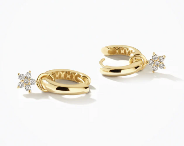 LG9005Y Blush 14kt gouden oorringen Dames