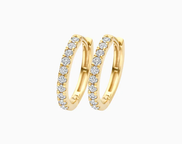 LG7012Y Blush 14kt gouden oorringen Dames