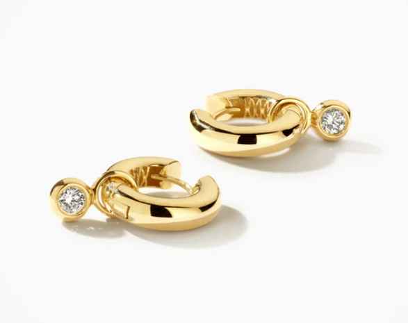 LG7023Y Blush 14kt gouden oorringen Dames