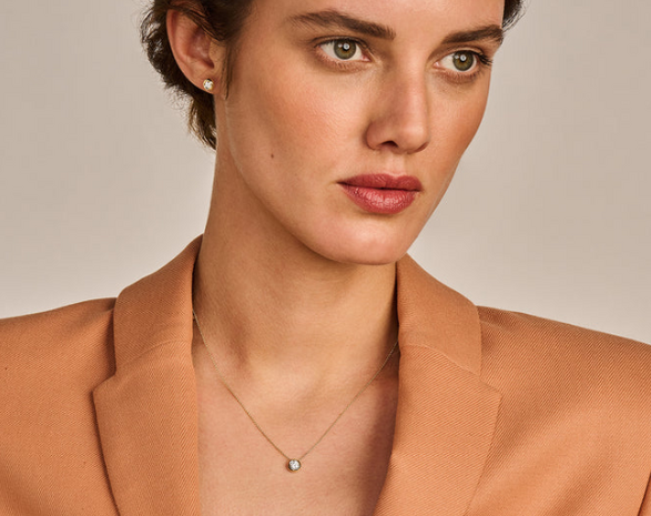 LG3006Y Blush 14kt Gouden Ketting met Hanger