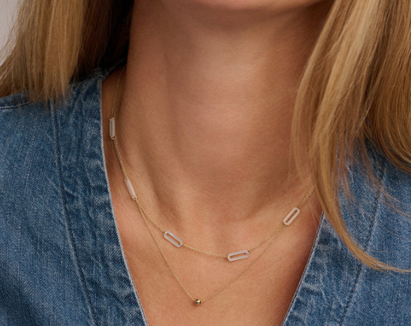 3204YMP Blush 14kt gouden ketting