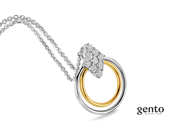TA23-45 Gento Zilveren Ketting Dames
