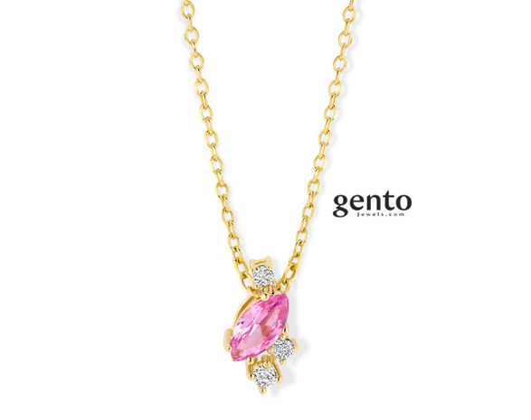 TA13-45 Gento Zilveren Ketting Dames