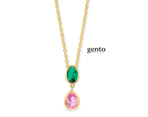 TA01-45 Gento Zilveren Ketting Dames
