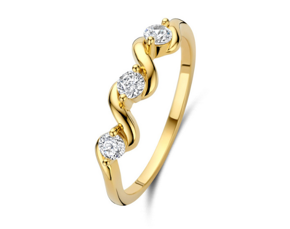 N6Q55 Naiomy Silver Zilveren Ring voor Dames