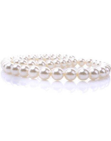 Parelketting wit 5.5mm/40cm