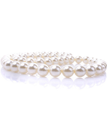 Parelketting wit 5.5mm/43cm