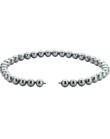 Parelketting grijs 5.5mm/43cm