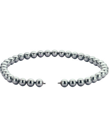 Parelketting grijs 5.5mm/50cm