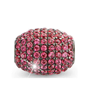 Parelslot ovaal berry red 12mm